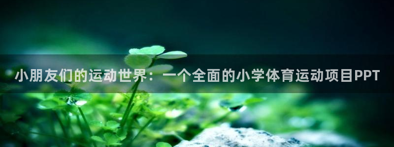 小朋友们的运动世界：一个全面的小学体育运动项目PPT