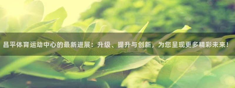 昌平体育运动中心的最新进展：升级、提升与创新，为您呈现更多精彩未来！