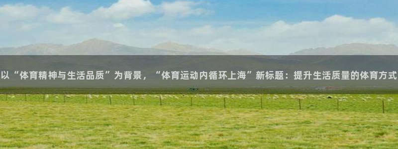以“体育精神与生活品质”为背景，“体育运动内循环上海”新标题：提升生活质量的体育方式