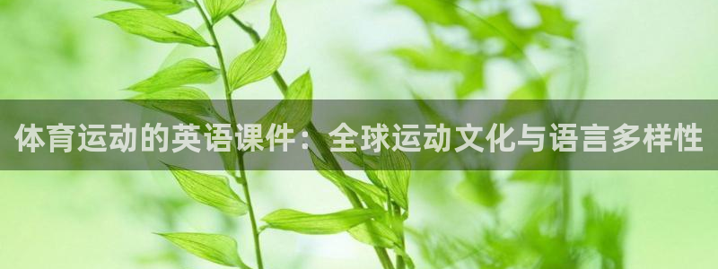 体育运动的英语课件：全球运动文化与语言多样性
