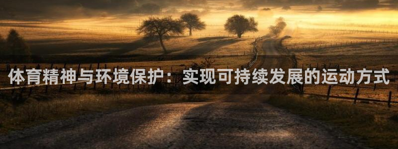 体育精神与环境保护：实现可持续发展的运动方式